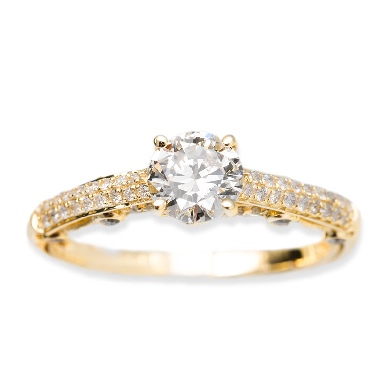 Engagement Ring with Center Stone