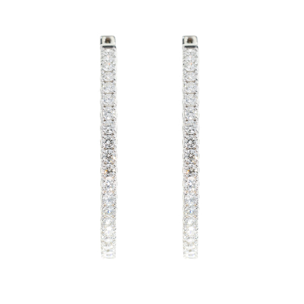 Diamond Hoop Earrings