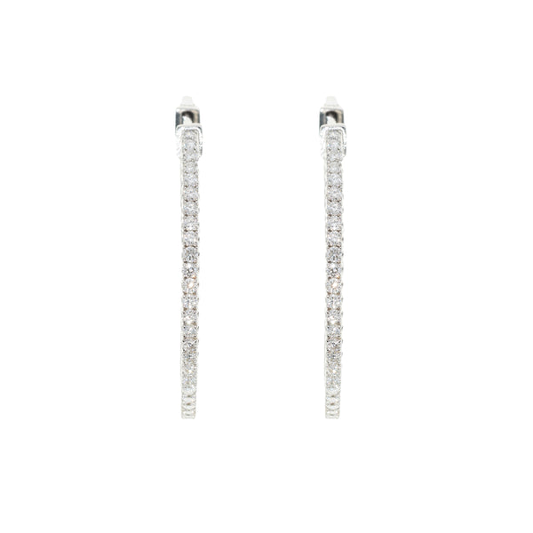 Diamond Hoop Earrings