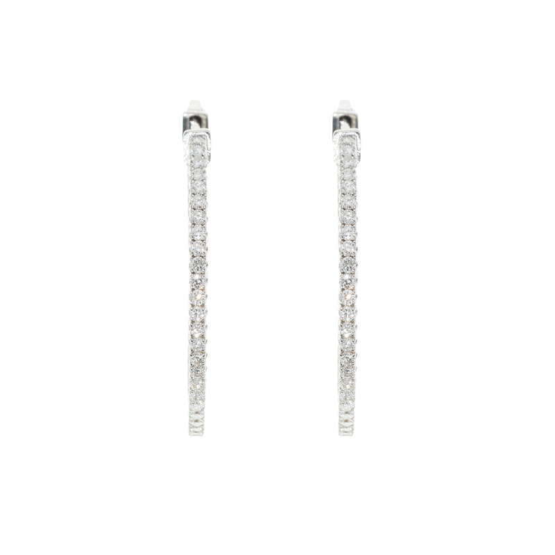 Diamond Hoop Earrings