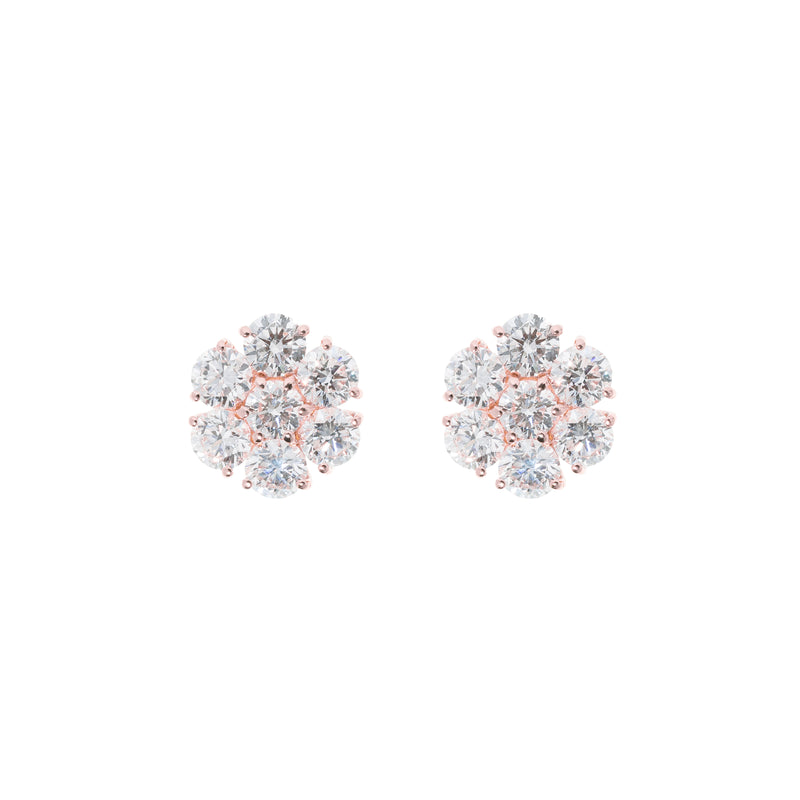 Flower Diamond Earrings