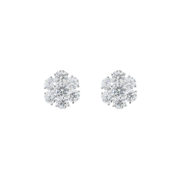 Flower Diamond Earrings