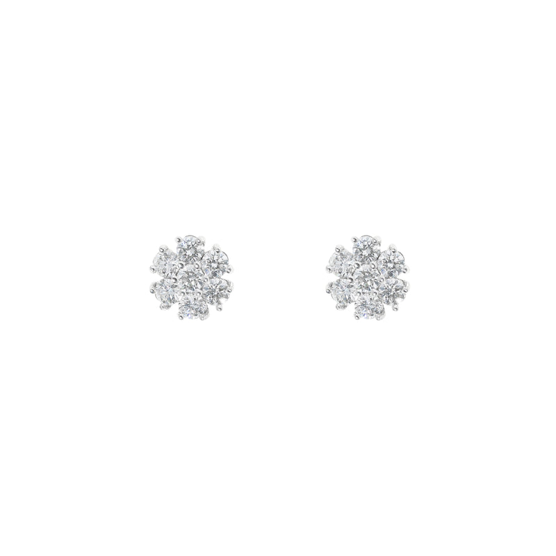 Flower Diamond Earrings