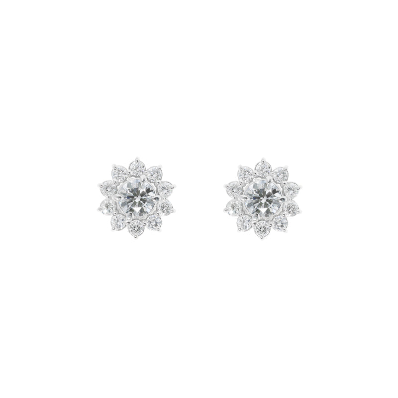 Flower Diamond Earrings