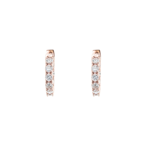 Diamond Hoop Earrings