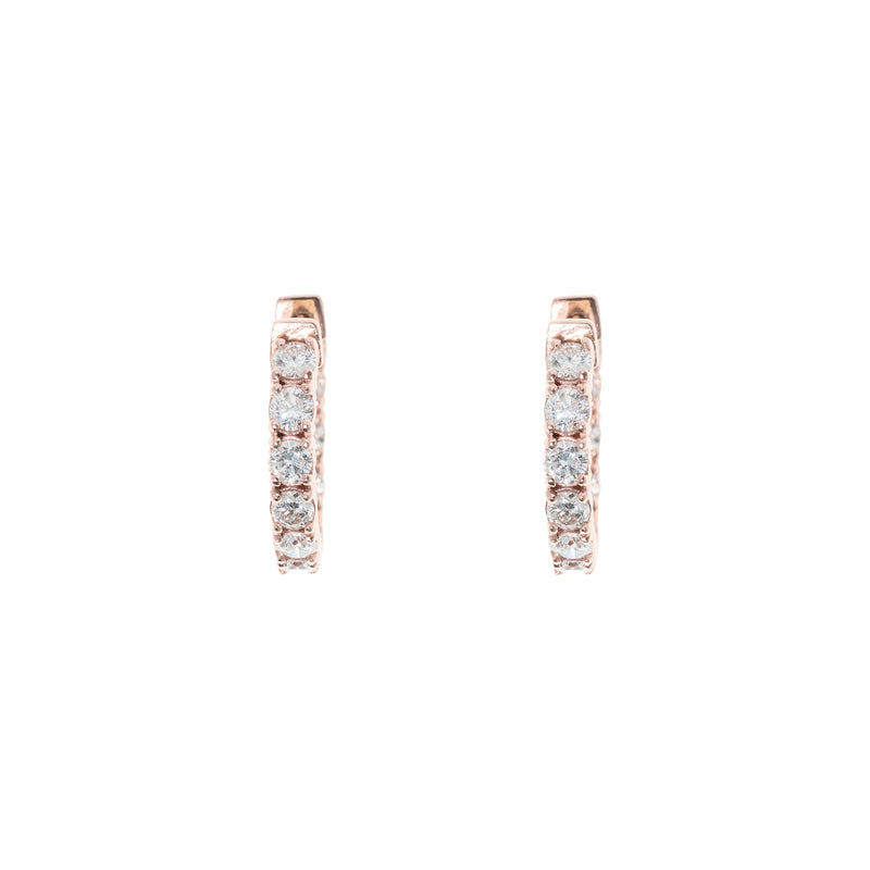 Diamond Hoop Earrings