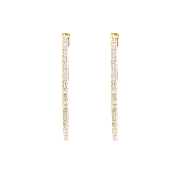 Diamond Hoop Earrings