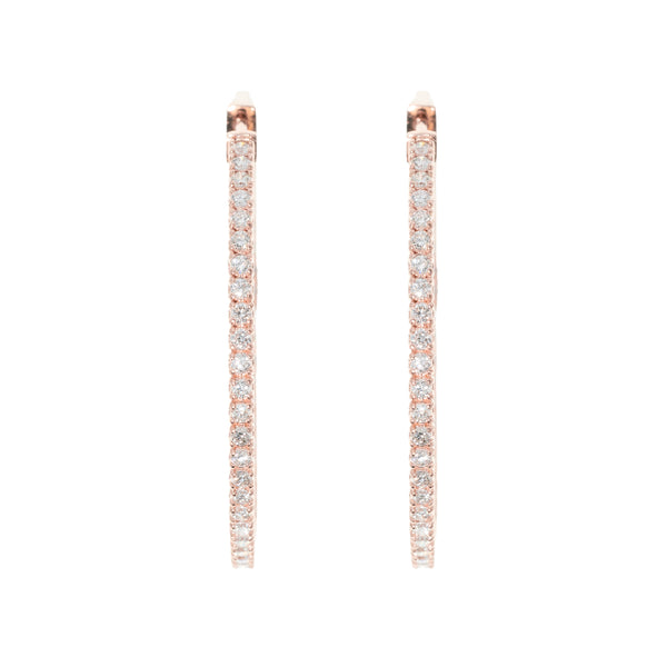 Diamond Hoop Earrings