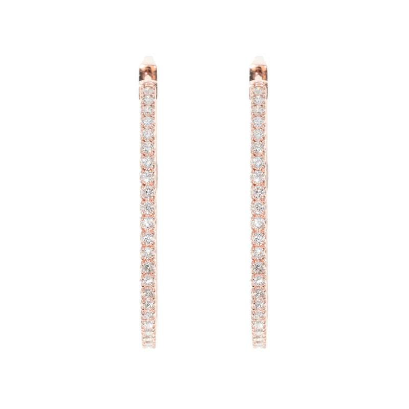 Diamond Hoop Earrings