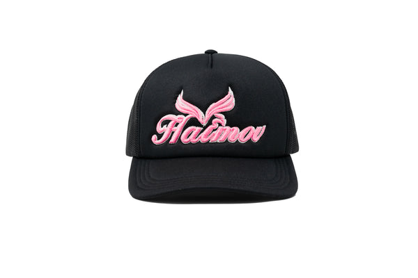 Black & Pink Trucker Hat