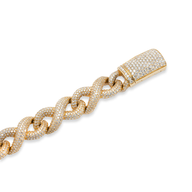 Infinity Link Bracelet With Diamonds