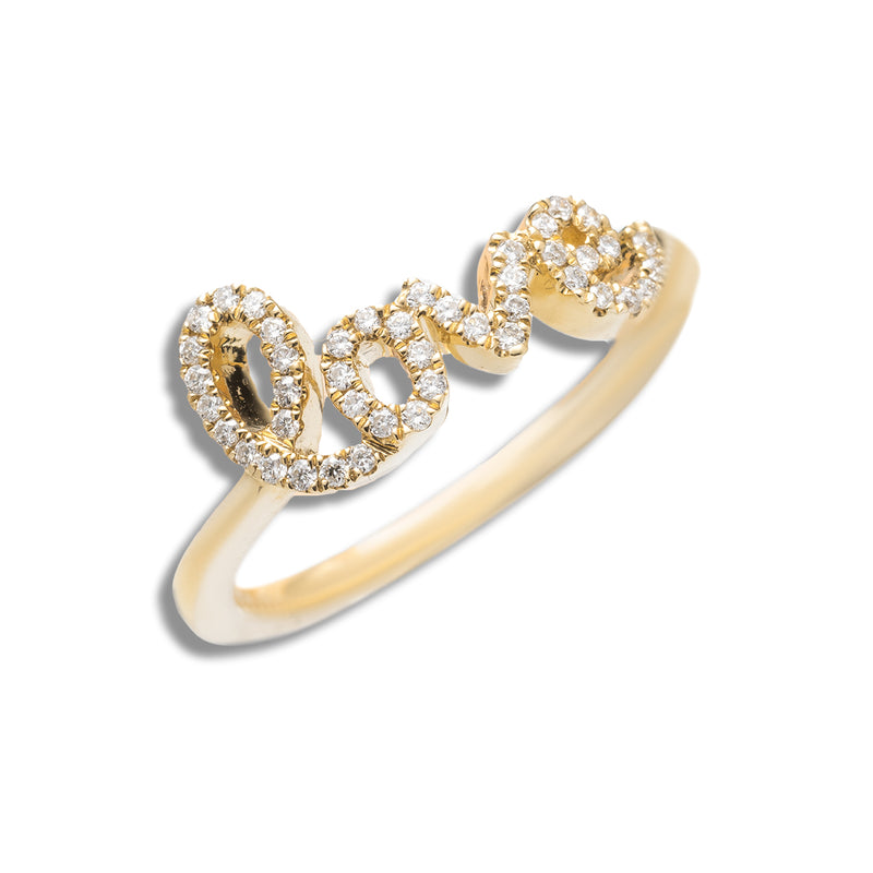 love Ring With Diamonds