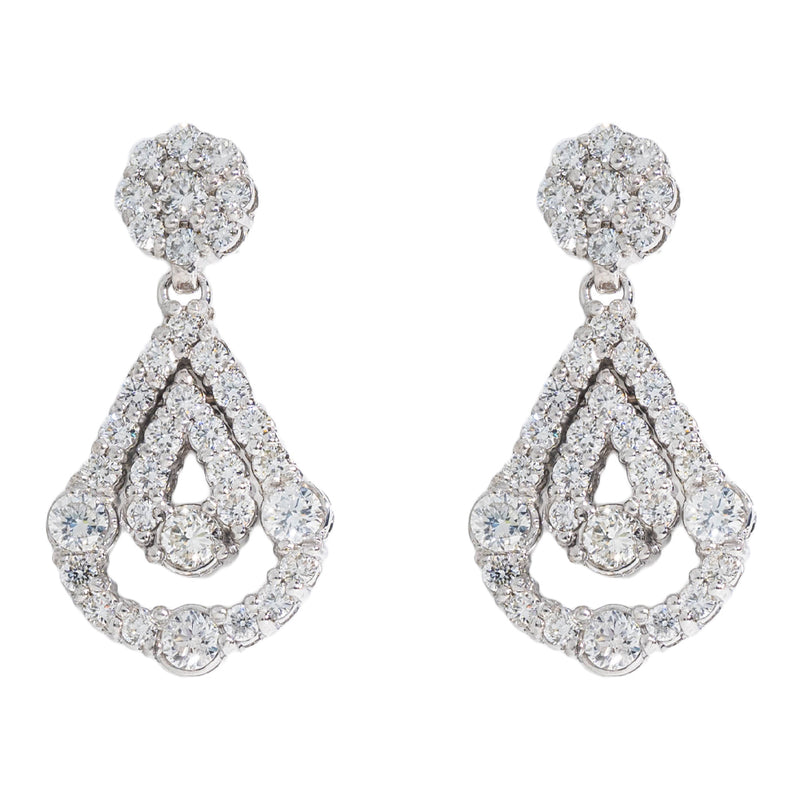 Chandeliers Earrings With Diamonds