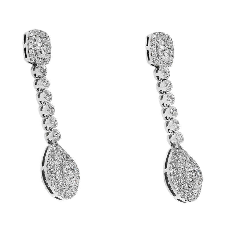 Hanging Earrings With Diamonds