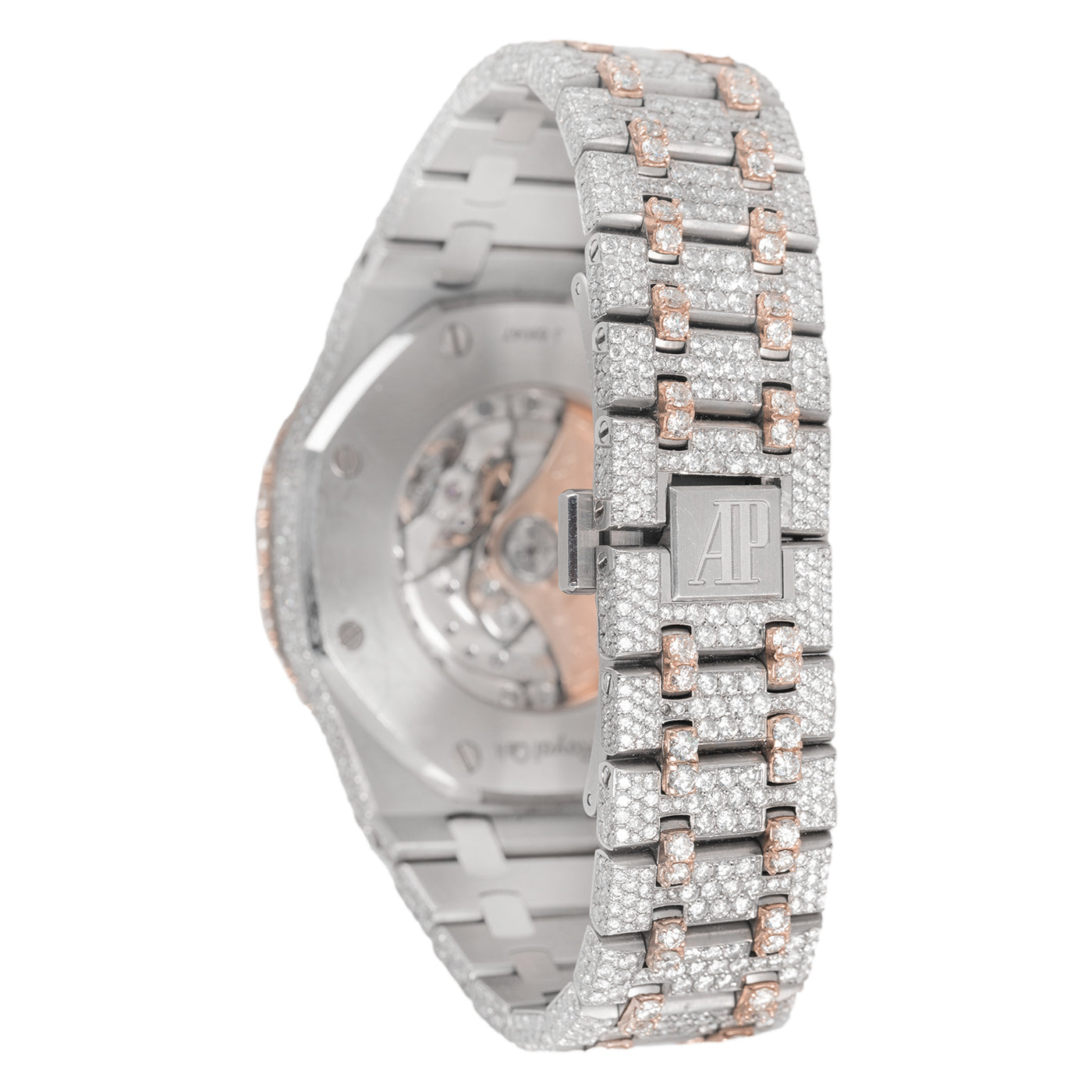 Arabic Dial Ap Iced Out Rose Gold Iced Out Audemars Piguet With