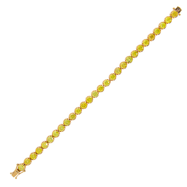 Yellow Diamond Tennis Bracelet