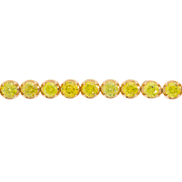Yellow Diamond Tennis Bracelet