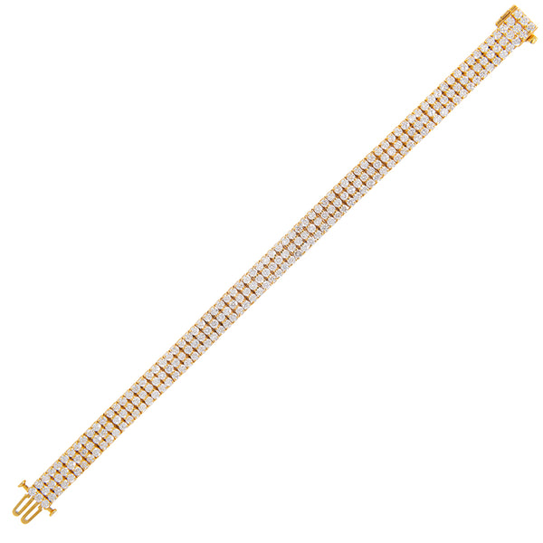 Diamond Tennis Bracelet 3 Rows