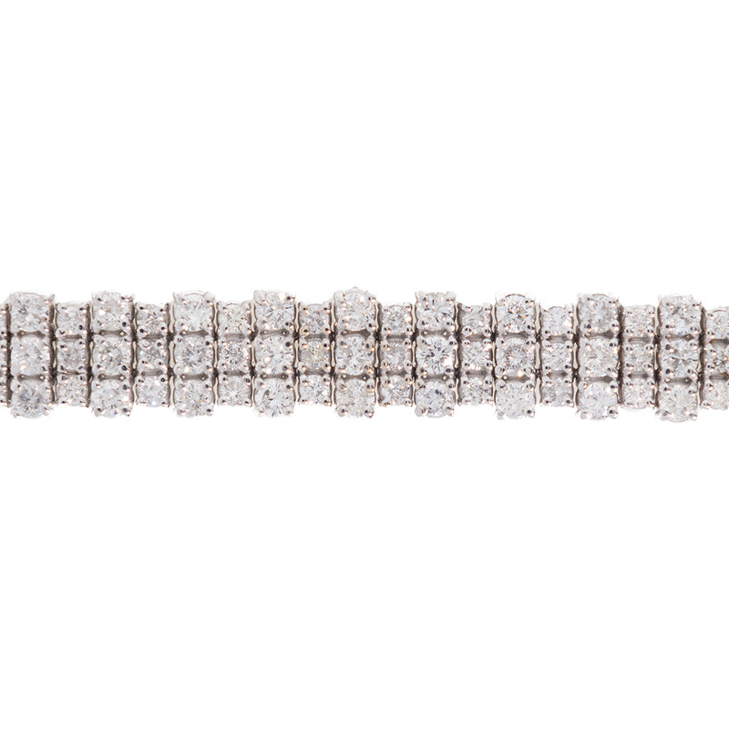 Diamond Tennis Bracelet 3 Rows