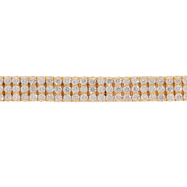 Diamond Tennis Bracelet 3 Rows