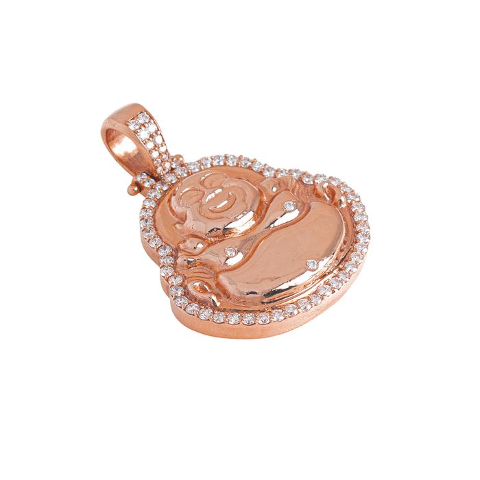 Medium Buddha Pendant With Diamonds – Haimov Jewelers