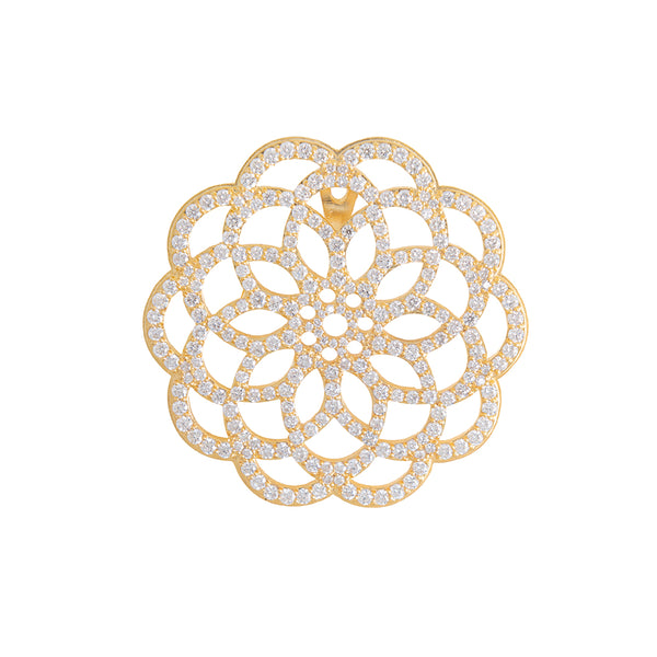 Flower Pendant With Diamonds
