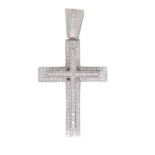 Cross Pendant With Diamonds