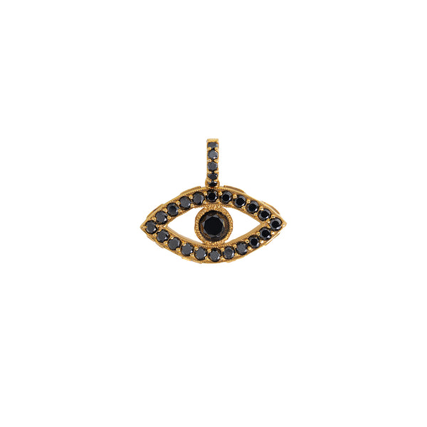 Eye Pendant With Black Diamonds