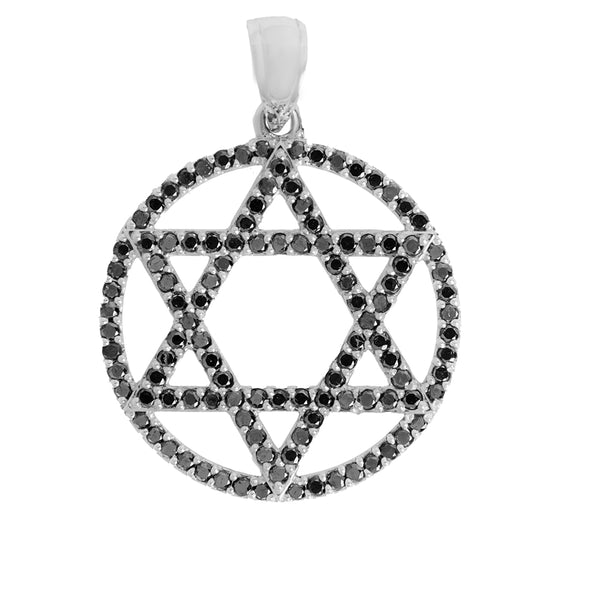 Star David Pendant With Diamonds