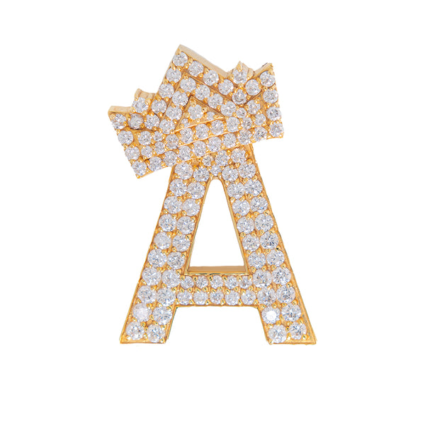 Letter A Pendant With Diamonds