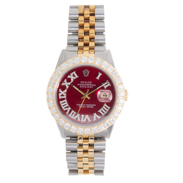 Red face sales rolex datejust