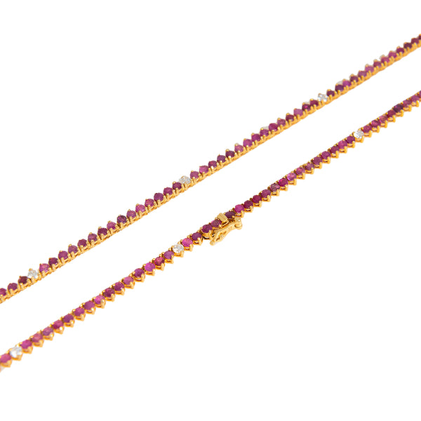 Ruby Tennis Chain