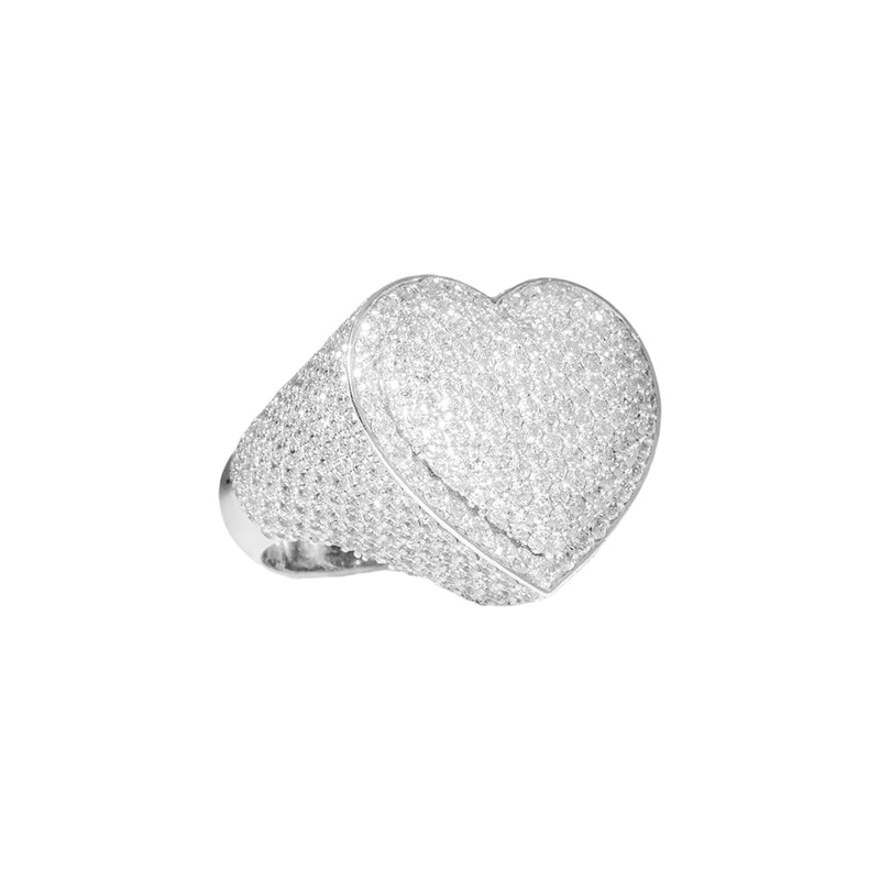 Heart Ring With Diamonds