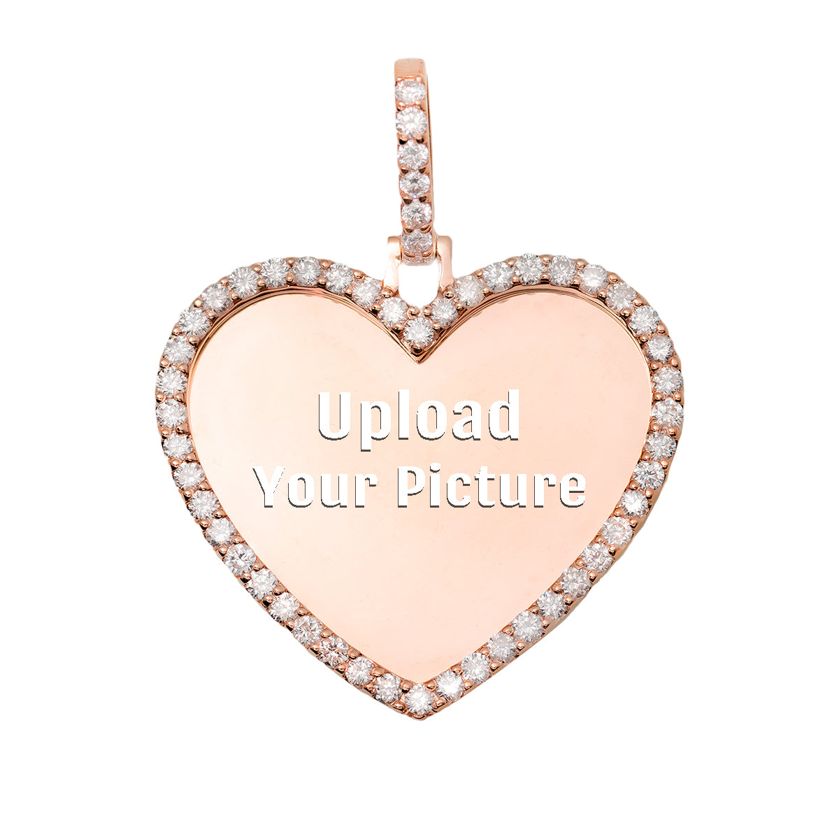 Custom Heart Picture Pendant with Diamonds – Haimov Jewelers