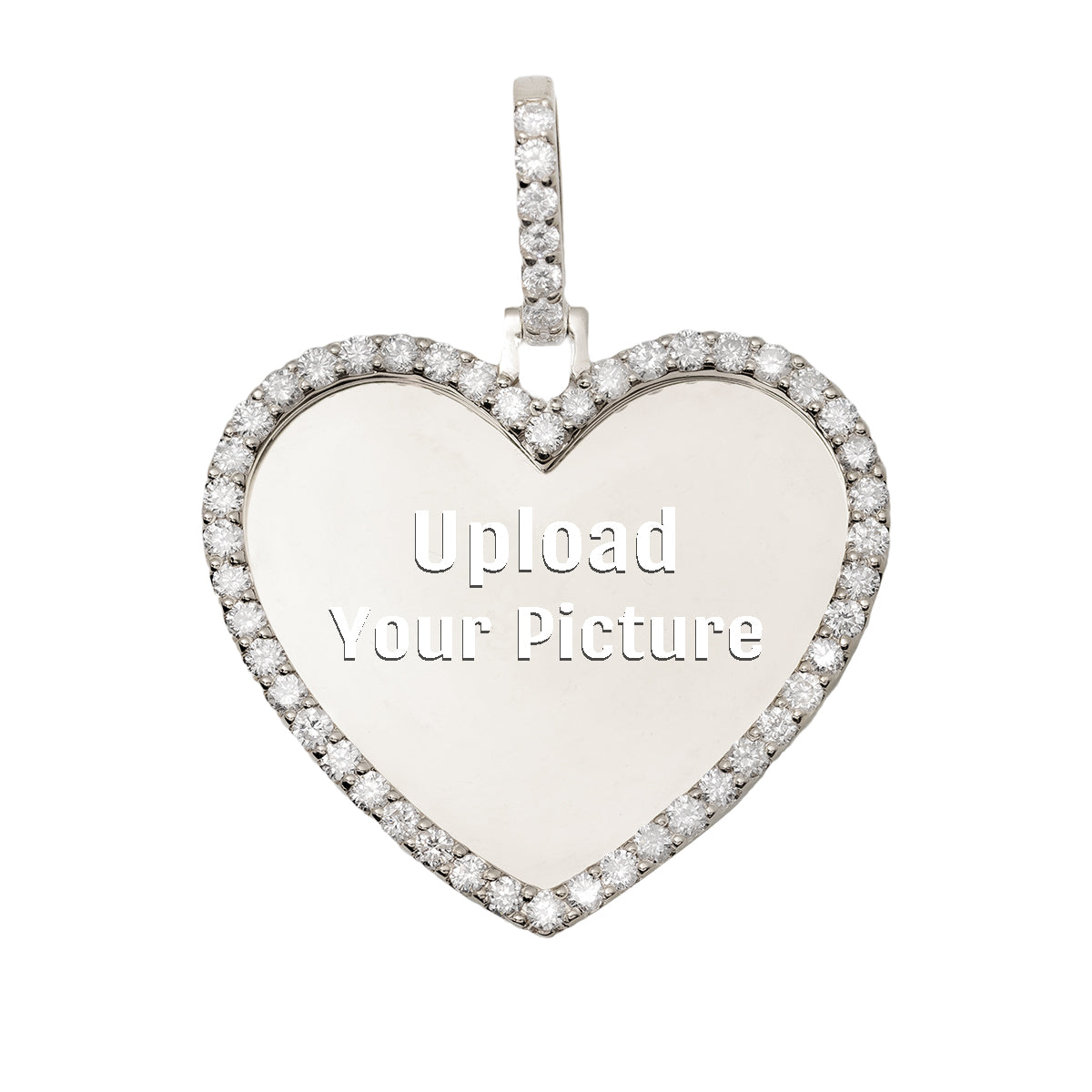 Custom Heart Picture Pendant with Diamonds – Haimov Jewelers