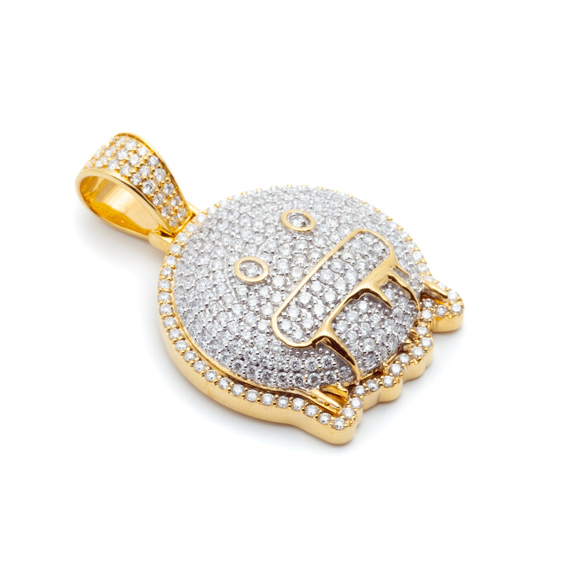 Emoji diamond pendant Clearance