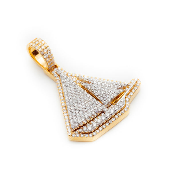 Boat Pendant With Diamonds