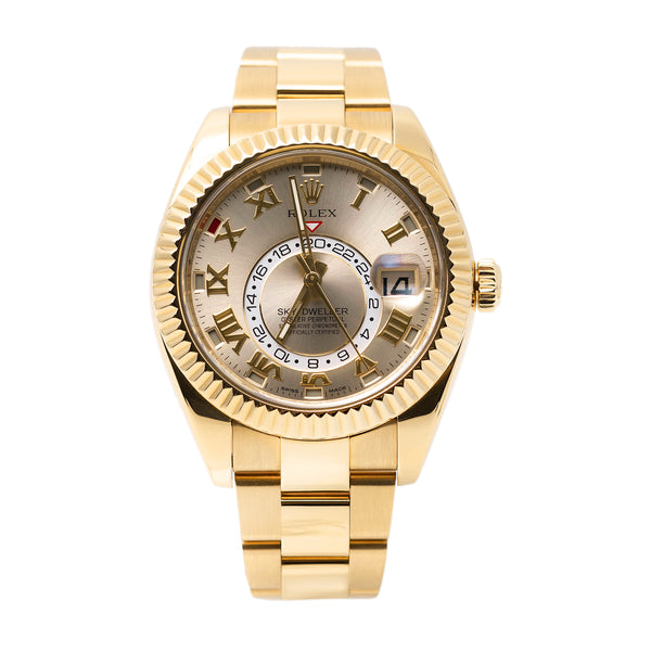 Rolex sky dweller yellow gold online price