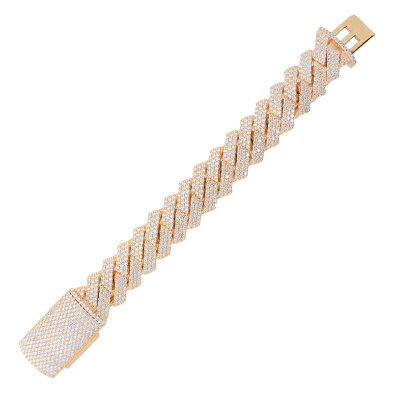 Iced Out Prong Cuban Bracelet